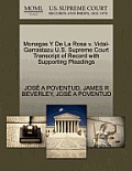 Monagas y de La Rosa V. Vidal-Garrastazu U.S. Supreme Court Transcript of Record with Supporting Pleadings