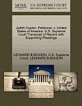 Judith Coplon, Petitioner, V. United States of America. U.S. Supreme Court Transcript of Record with Supporting Pleadings