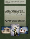 Frank A. Whittington, Petitioner, V. Moore McCormack Lines, Inc. U.S. Supreme Court Transcript of Record with Supporting Pleadings