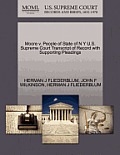 Moore V. People of State of N y U.S. Supreme Court Transcript of Record with Supporting Pleadings