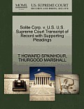 Solite Corp. V. U.S. U.S. Supreme Court Transcript of Record with Supporting Pleadings