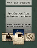 Panico (Carmine) V. U.S. U.S. Supreme Court Transcript of Record with Supporting Pleadings