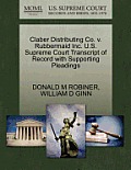 Claber Distributing Co. V. Rubbermaid Inc. U.S. Supreme Court Transcript of Record with Supporting Pleadings