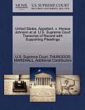 United States, Appellant, V. Horace Johnson et al. U.S. Supreme Court Transcript of Record with Supporting Pleadings