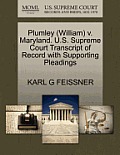 Plumley (William) V. Maryland. U.S. Supreme Court Transcript of Record with Supporting Pleadings