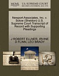 Newport Associates, Inc. V. Solow (Sheldon) U.S. Supreme Court Transcript of Record with Supporting Pleadings