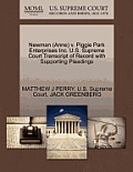 Newman (Anne) V. Piggie Park Enterprises Inc. U.S. Supreme Court Transcript of Record with Supporting Pleadings