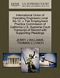 International Union of Operating Engineers, Local No.12, V. Fair Employment Practice Commission of California U.S. Supreme Court Transcript of Record