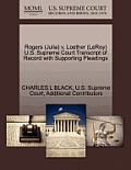 Rogers (Julia) V. Loether (Leroy) U.S. Supreme Court Transcript of Record with Supporting Pleadings