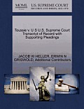 Toussie v. U S U.S. Supreme Court Transcript of Record with Supporting Pleadings