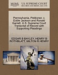 Pennsylvania, Petitioner, V. Eddie Jackson and Ronald Garrett. U.S. Supreme Court Transcript of Record with Supporting Pleadings