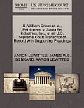 S. William Green et al., Petitioners, V. Santa Fe Industries, Inc., et al. U.S. Supreme Court Transcript of Record with Supporting Pleadings