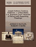Joseph Anthony Cordova, Petitioner, V. United States. U.S. Supreme Court Transcript of Record with Supporting Pleadings