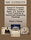Edward P. Zemprelli, Petitioner, V. United States. U.S. Supreme Court Transcript of Record with Supporting Pleadings