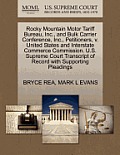Rocky Mountain Motor Tariff Bureau, Inc., and Bulk Carrier Conference, Inc., Petitioners, V. United States and Interstate Commerce Commission. U.S. Su