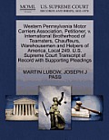 Western Pennsylvania Motor Carriers Association, Petitioner, V. International Brotherhood of Teamsters, Chauffeurs, Warehousemen and Helpers of Americ