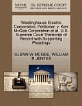 Westinghouse Electric Corporation, Petitioner, V. Kerr McGee Corporation et al. U.S. Supreme Court Transcript of Record with Supporting Pleadings