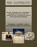 Harry B. Helmsley et al., Appellants, V. Borough of Fort Lee et al. U.S. Supreme Court Transcript of Record with Supporting Pleadings