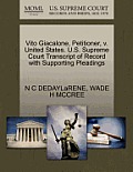 Vito Giacalone, Petitioner, V. United States. U.S. Supreme Court Transcript of Record with Supporting Pleadings