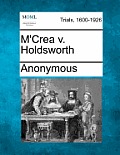 M'Crea V. Holdsworth