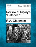 Review of Ripley's Defence,