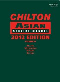 Chilton Asian Service Manual: 2012 Edition, Volume 4 (Chilton Asian Service Manual)