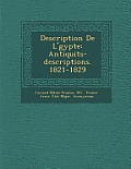 Description de L' Gypte: Antiquit S-Descriptions. 1821-1829