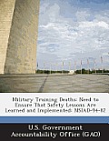Military Training Deaths: Need to Ensure That Safety Lessons Are Learned and Implemented: Nsiad-94-82