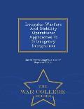 Irregular Warfare and Stability Operations: Approaches to Interagency Integration - War College Series