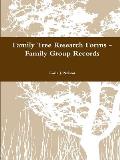 Family Tree Research Forms - Family Group Records