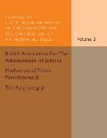 Mathematical Tables Part-Volume B: The Airy Integral: Volume 2: Giving Tables of Solutions of the Differential Equation