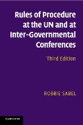 Rules of Procedure at the Un and at Inter-Governmental Conferences