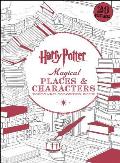 Harry Potter Magical Places & Characters Postcard Coloring Book