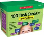 100 Task Cards in a Box: Text Evidence: Mini-Passages with Key Questions to Boost Reading Comprehension Skills