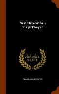 Best Elizabethan Plays Thayer