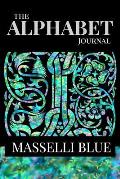 The Alphabet Journal - Masselli Blue: A garden delight of fine lined pages with space to write on the cover