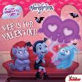 Vampirina Vee Is for Valentine 8x8 with Punch Out Cards