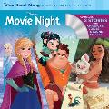 Disneys Movie Night Read Along Storybook & CD Collection 3 in 1 Feature Animation Bind Up