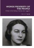 Words Property of the People: Politics & the Poetry of Genevieve Taggard