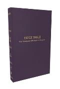 KJV Pocket New Testament with Psalms & Proverbs Softcover Purple Red Letter Comfort Print