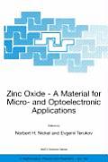 Zinc Oxide - A Material for Micro- And Optoelectronic Applications: Proceedings of the NATO Advanced Research Workshop on Zinc Oxide as a Material for