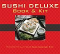 Sushi Deluxe Book & Kit With 80 Page Recipe Book & Rice Mold Bamboo Rolling Mat Chopsticks Etc