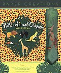 Wild Animal Origami Book & Gift Set With 80 Page Book & 1 Complete Origami Kangaroo & 50 Sheets of 6x6 Patterned Origami Paper