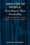 Analysis of People According to Their Personality: An Lisis de Las Personas Seg N Su Personalidad