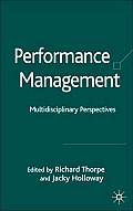Performance Management: Multidisciplinary Perspectives