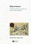 Syntax A Generative Introduction 2nd Edition