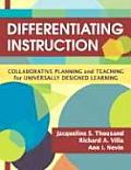 Differentiating Instruction Collaborative Planning & Teaching For Universally Designed Learning