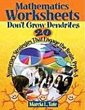 Mathematics Worksheets Dont Grow Dendrites 20 Numeracy Strategies That Engage the Brain PreK 8