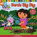 Doras Big Dig With 15 3/4 X 16 Inch Pull Out Poster of Dora & Boots