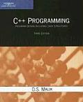 C++ Programming Program Design Including Data